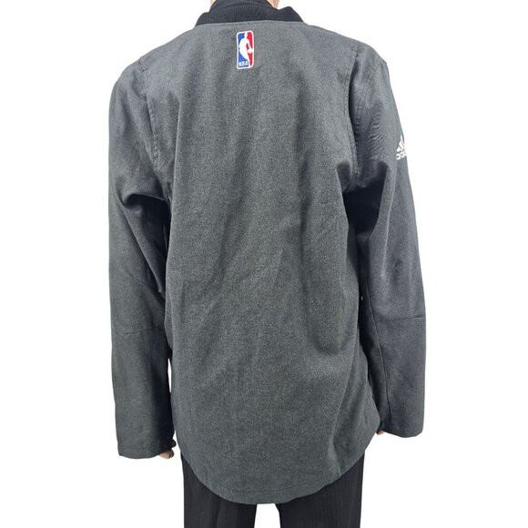 Adidas Golden State Warriors NBA Gray Jacket Mens Large - Picture 3 of 11